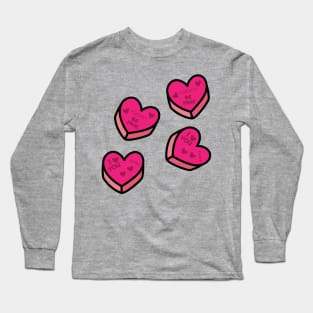 Xaden Red Hearts Long Sleeve T-Shirt